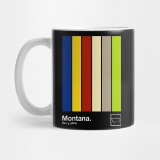 Montana State Flag // Original Minimalist Artwork Poster Design Mug